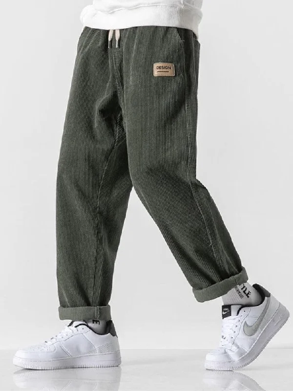 Men's high - waisted casual corduroy pants for a vintage charmPatchwork Men Casual Pant with a Unique and Artistic DesignSoft Boy Corduroy Jogger Pants Men's high - waisted casual corduroy pants for a vintage charmPatchwork Men Casual Pant with a Unique and Artistic DesignSoft Boy Corduroy Jogger Pants