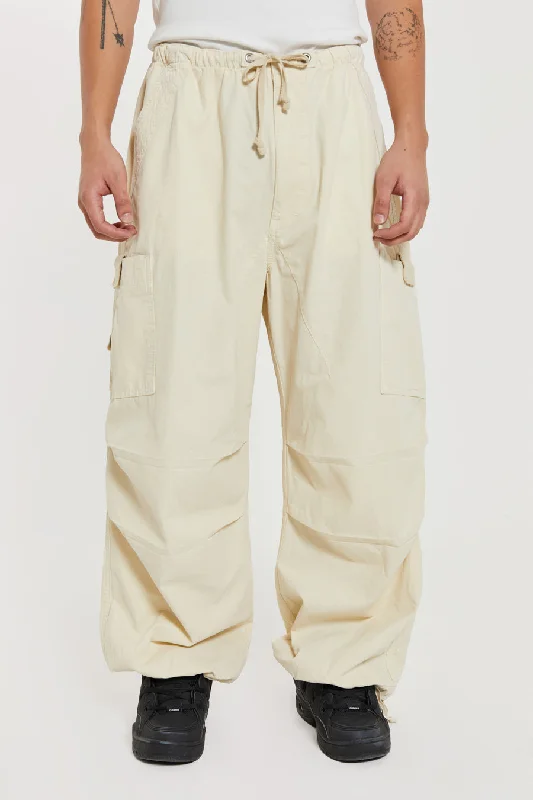 Men's water - resistant nylon cargo pants for rainy outdoor activitiesStretch - Fabric Men Cargo Pants for Enhanced Mobility during Hiking or ClimbingEcru Parachute Cargo Pants Men's water - resistant nylon cargo pants for rainy outdoor activitiesStretch - Fabric Men Cargo Pants for Enhanced Mobility during Hiking or ClimbingEcru Parachute Cargo Pants
