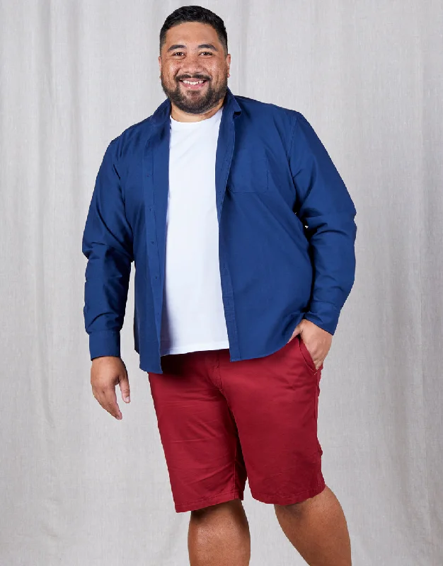 Men's flat - front chino shorts for semi - formal summer eventsZip - Off Men Shorts Converting from Pants to Shorts for VersatilitySumner Red Chino Shorts Men's flat - front chino shorts for semi - formal summer eventsZip - Off Men Shorts Converting from Pants to Shorts for VersatilitySumner Red Chino Shorts