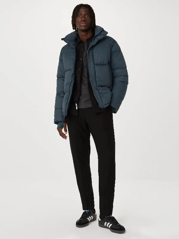 Men down jackets with a recycled down fill for an eco - conscious choiceSustainable - Filled Men Down Jacket with Ethical SourcingThe Boreal Puffer Jacket in Midnight Navy Men down jackets with a recycled down fill for an eco - conscious choiceSustainable - Filled Men Down Jacket with Ethical SourcingThe Boreal Puffer Jacket in Midnight Navy