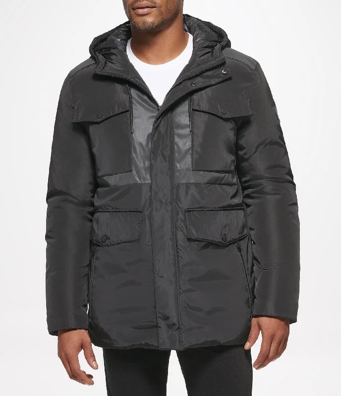 Men down jackets with a quick - drying fabric for active winter sportsColor - Blocked Men Down Jacket for a Bold and Fashionable StatementMixed Media Puffer Men down jackets with a quick - drying fabric for active winter sportsColor - Blocked Men Down Jacket for a Bold and Fashionable StatementMixed Media Puffer
