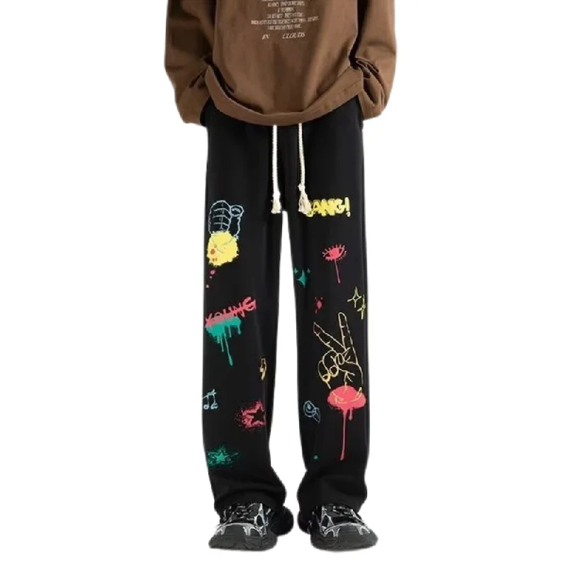 American Street Bold Graffiti Sweatpants