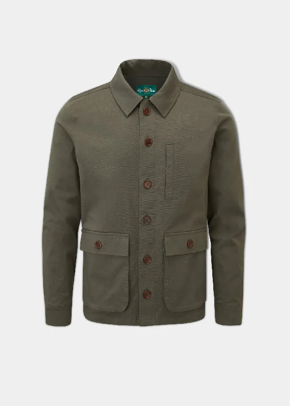 Slim - fit men coats in navy blue for a classic and sophisticated appearanceLong - Length Men Down Jacket for Extended Coverage and WarmthAshbourne Cotton Stretch Shacket In Olive Slim - fit men coats in navy blue for a classic and sophisticated appearanceLong - Length Men Down Jacket for Extended Coverage and WarmthAshbourne Cotton Stretch Shacket In Olive
