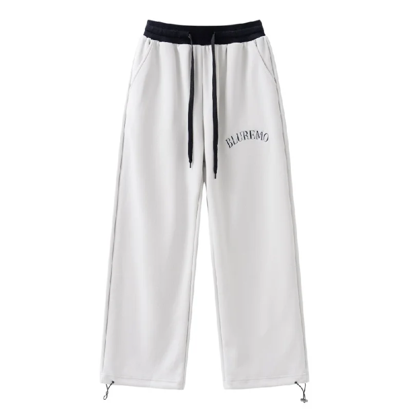 Athletic Letter Embroidery Sweatpants