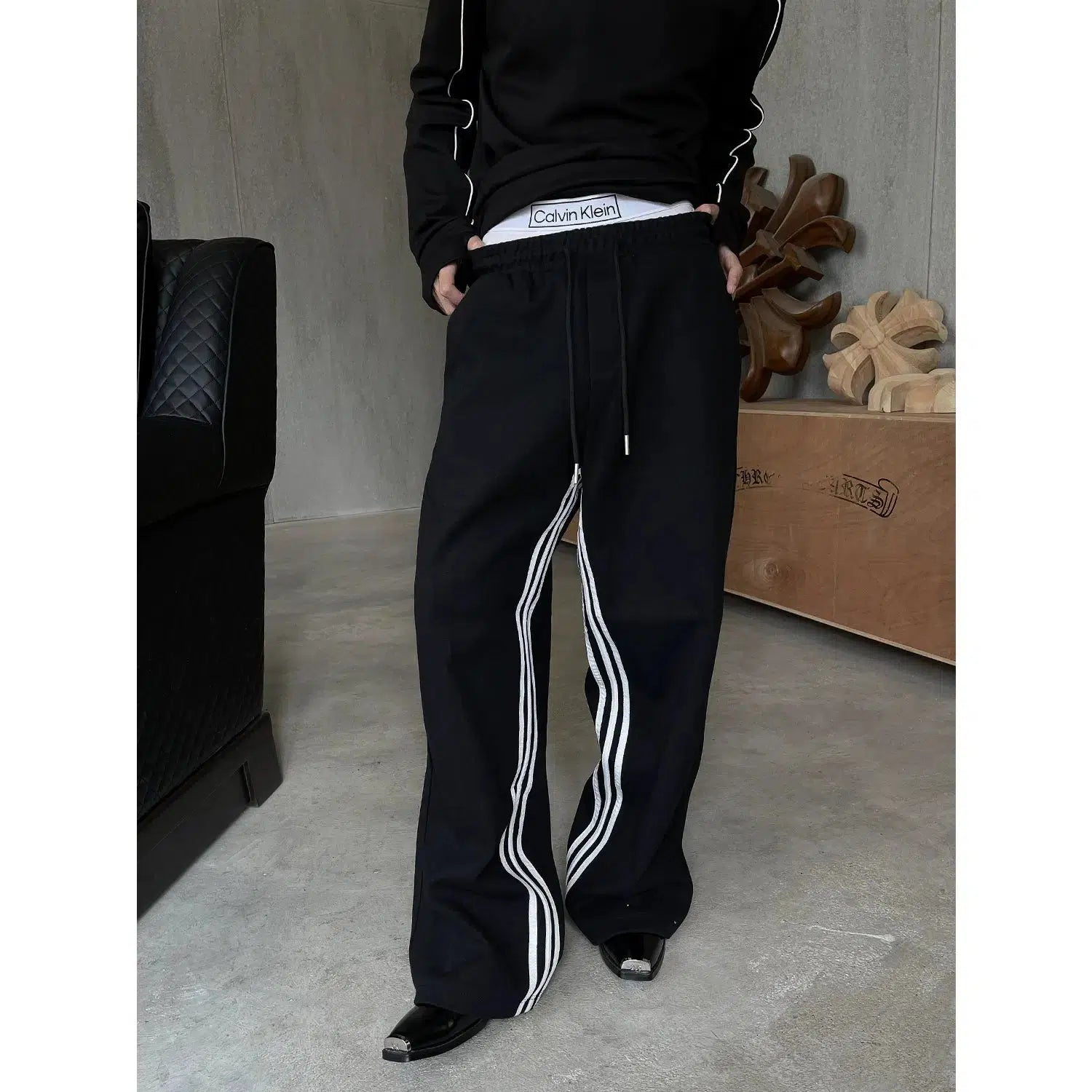 Athletic Stripe Casual Sweatpants