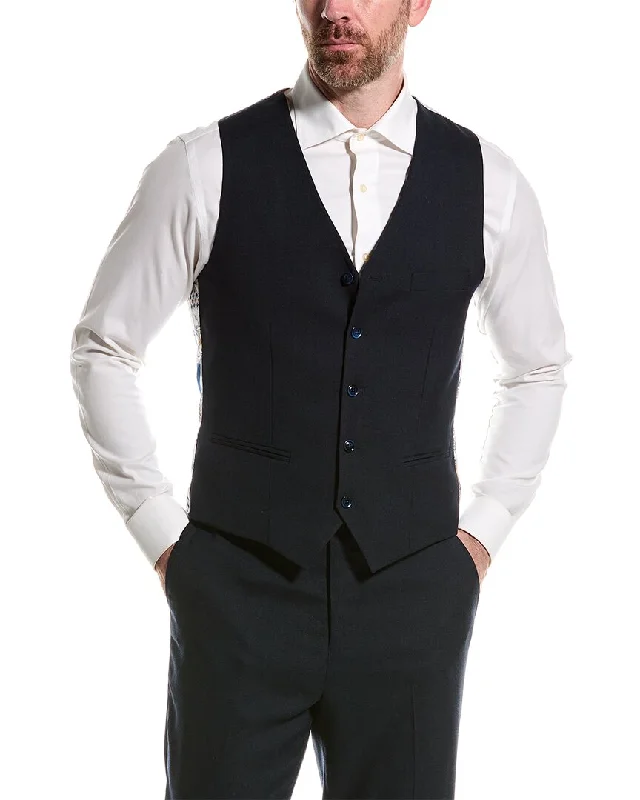 Men waistcoats with a built - in media pocket for tech - savvy usersBeaded - Embellished Men Waistcoat for a Glamorous and Eye - Catching LookPaisley & Gray Eaton Modern Fit Vest