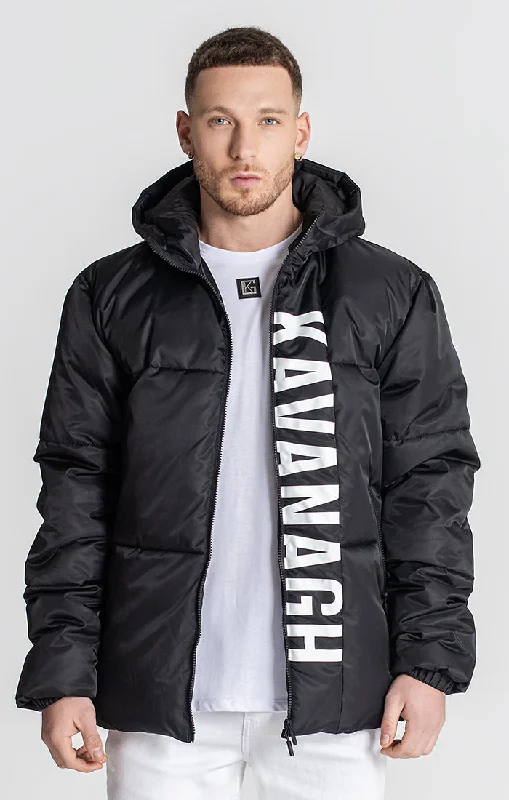 Men down jackets with a quick - drying fabric for active winter sportsColor - Blocked Men Down Jacket for a Bold and Fashionable StatementBlack Peekaboo Puffer Jacket Men down jackets with a quick - drying fabric for active winter sportsColor - Blocked Men Down Jacket for a Bold and Fashionable StatementBlack Peekaboo Puffer Jacket