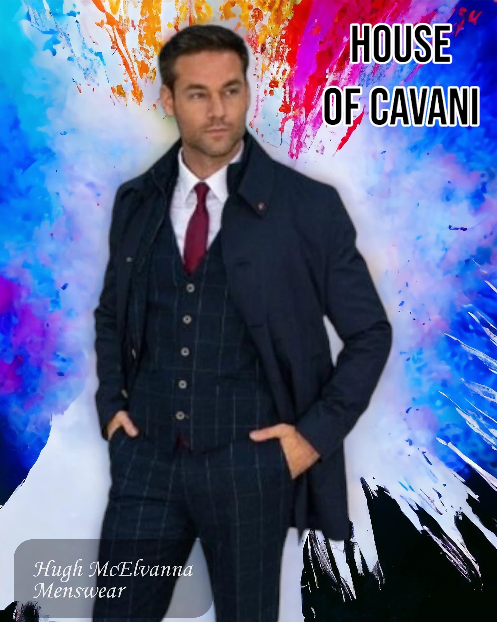 Men coats with multiple inner pockets for convenient storage of essentialsTwo - Way Zip Men Down Jacket for Easy MovementHouse of Cavani 'BRANDO' Navy Mac Coat Men coats with multiple inner pockets for convenient storage of essentialsTwo - Way Zip Men Down Jacket for Easy MovementHouse of Cavani 'BRANDO' Navy Mac Coat