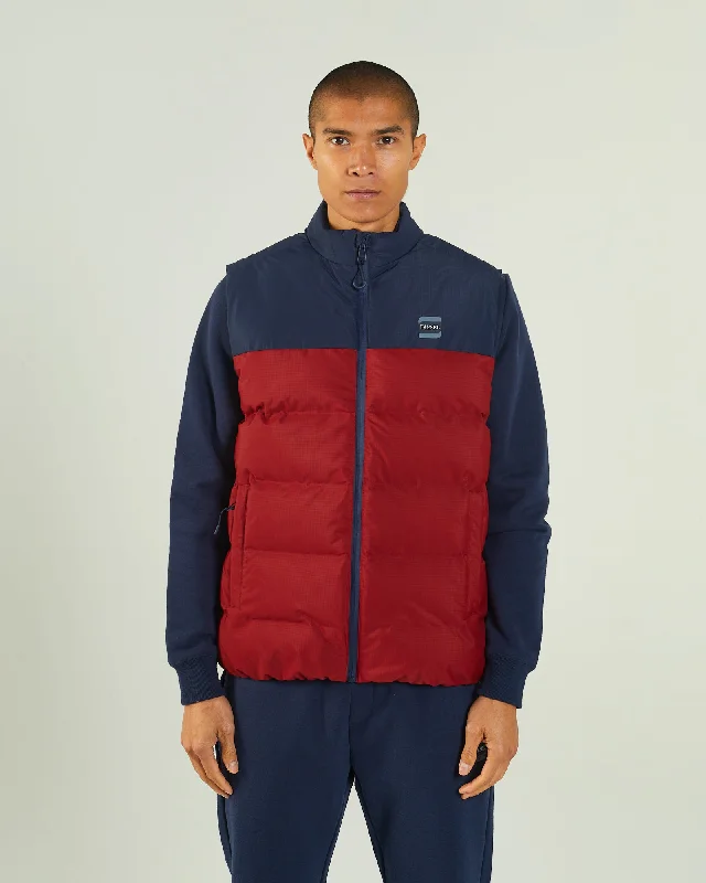 Men vest with a mandarin collar for a sophisticated appearanceAdjustable - Back Men Waistcoat for a Perfect FitGaston Gilet Red Dahlia Men vest with a mandarin collar for a sophisticated appearanceAdjustable - Back Men Waistcoat for a Perfect FitGaston Gilet Red Dahlia