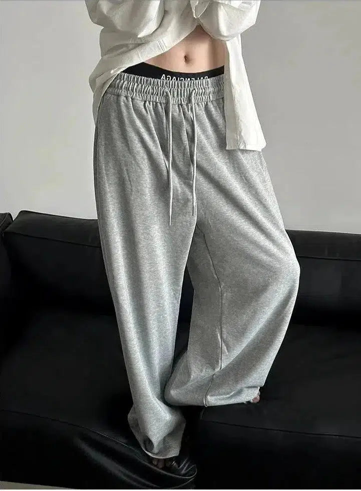 Casual Drape Drawstring Sweatpants