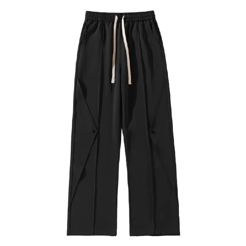 Casual Solid Color Drawstring Sweatpants