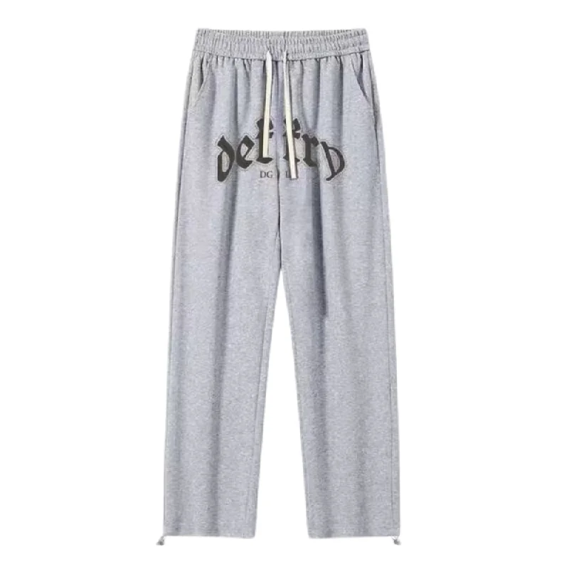 Casual Straight Lettered Sweatpants