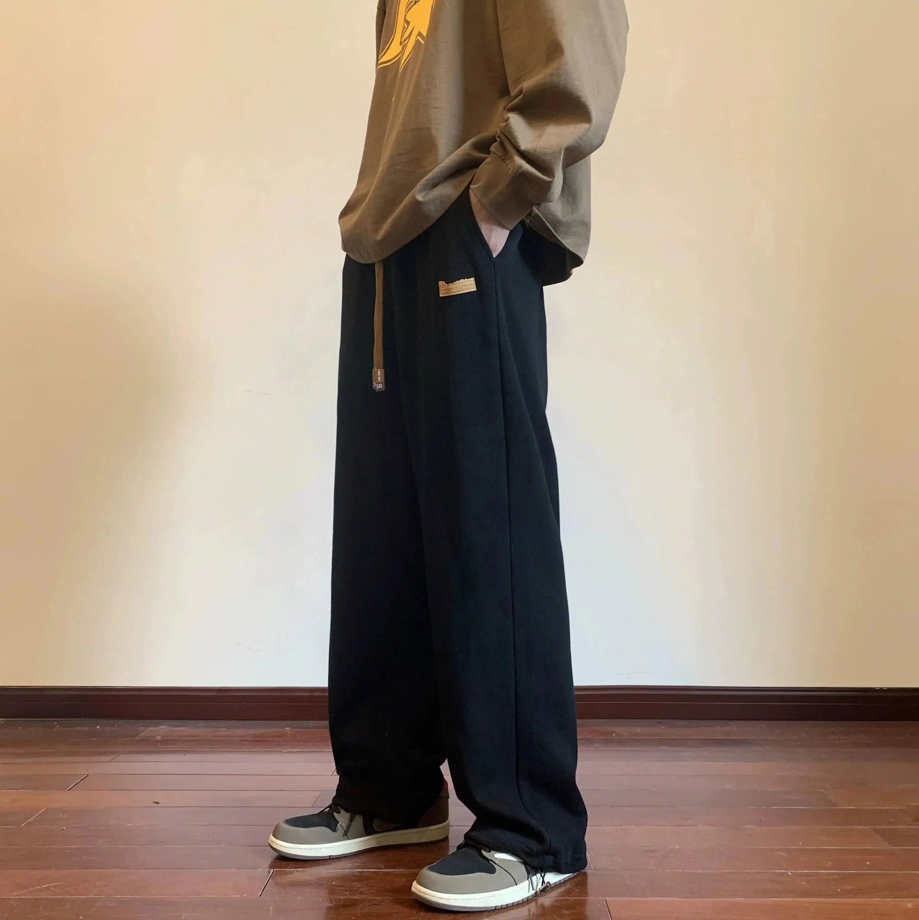 Casual Wide Leg Drape Sweatpants