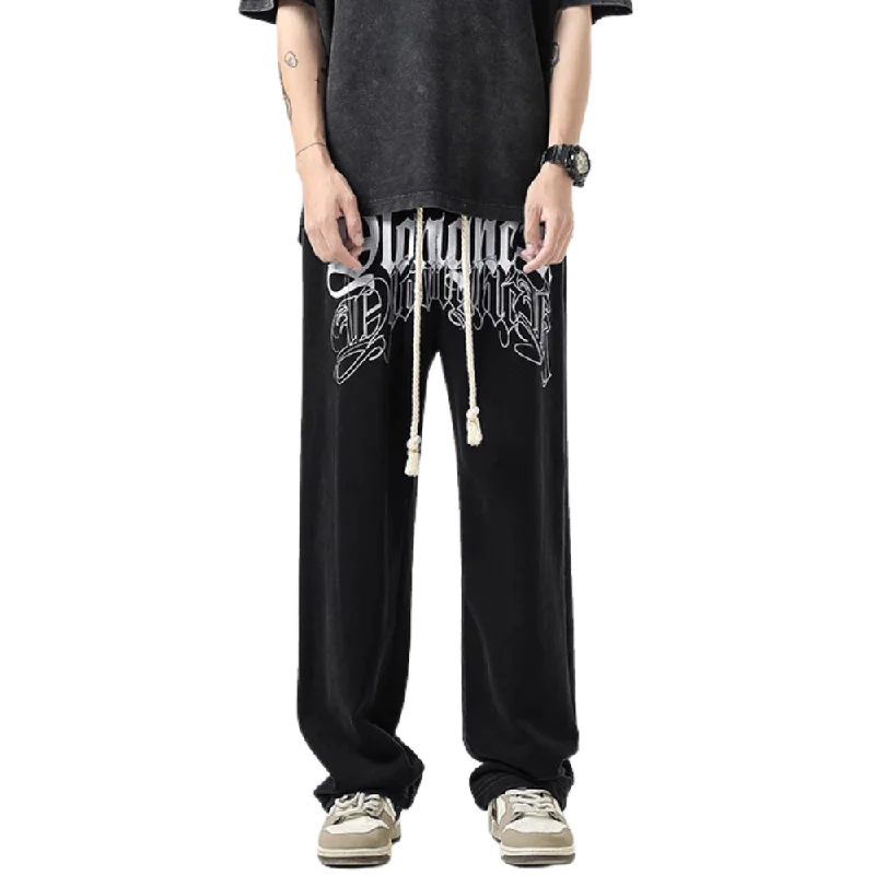 Characterized Letter Drawstring Sweatpants