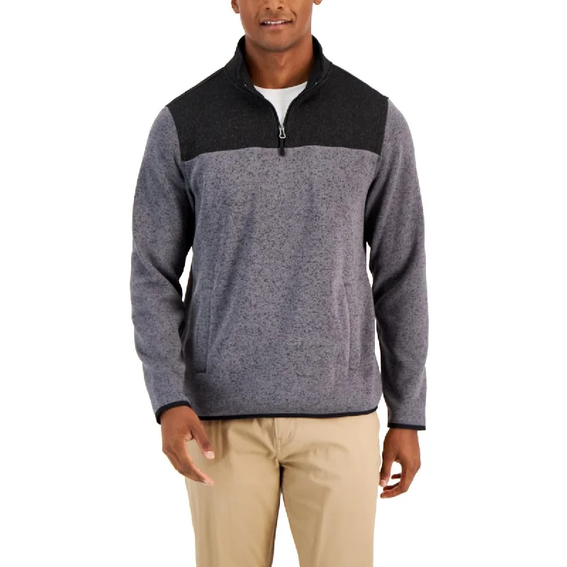 Men fleece - backed compression shirts for workoutsMen Fleece with a Stretch - Fabric for a Comfortable FitClub Room Mens 1/4 Zip Sweater Fleece Jacket Men fleece - backed compression shirts for workoutsMen Fleece with a Stretch - Fabric for a Comfortable FitClub Room Mens 1/4 Zip Sweater Fleece Jacket
