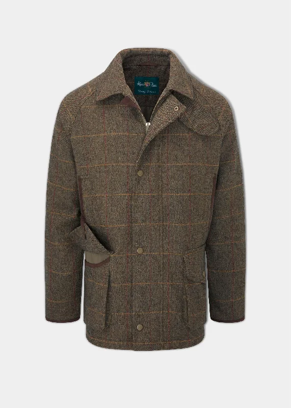 Waterproof men coats with taped seams for heavy rain and snow daysWater - Repellent Men Down Jacket for Protection in Wet ConditionsCombrook Men's Waterproof Tweed Coat In Teak - Regular Fit