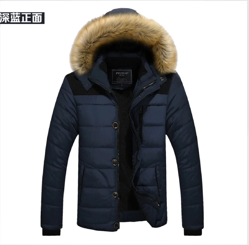 Men down jackets with a drawstring hood for a snug fit in windy conditionsFitted Men Down Jacket for a Sleek and Modern LookBlue Mens Hooded Down Coat Winter Warm Ultra Light Down Jacket