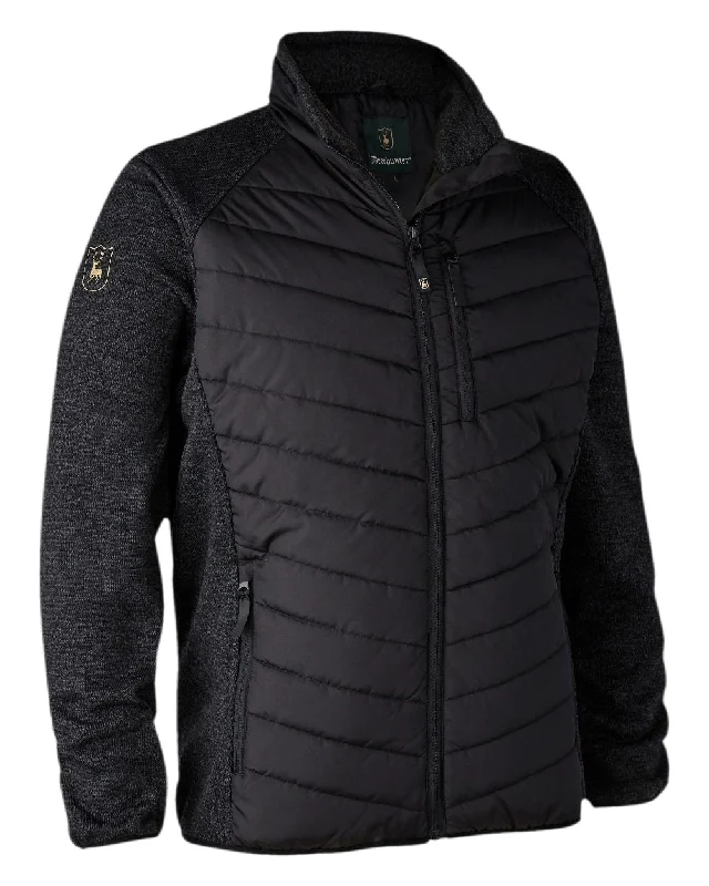 Men jackets with a hidden interior pocket for secure storageHooded Men Jacket with a Removable Hood for VersatilityDeerhunter Moor Padded Jacket with Knitted Sleeves Men jackets with a hidden interior pocket for secure storageHooded Men Jacket with a Removable Hood for VersatilityDeerhunter Moor Padded Jacket with Knitted Sleeves