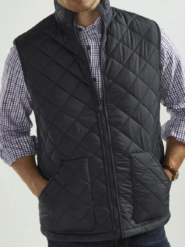 Cotton - blend men waistcoats for everyday casual wearShawl - Collar Men Waistcoat for a Dapper and Distinguished LookFLEECE LINED QUILTED NAVY GILET Cotton - blend men waistcoats for everyday casual wearShawl - Collar Men Waistcoat for a Dapper and Distinguished LookFLEECE LINED QUILTED NAVY GILET