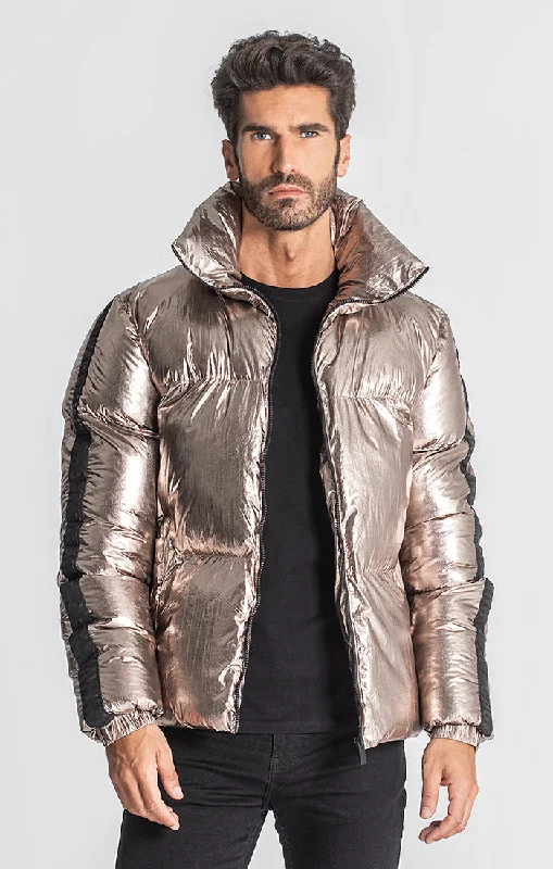 Men down jackets with an adjustable hem to seal out the cold airHigh - Loft Down Men Down Jacket for Maximum InsulationGold Crypto Puffer Jacket Men down jackets with an adjustable hem to seal out the cold airHigh - Loft Down Men Down Jacket for Maximum InsulationGold Crypto Puffer Jacket