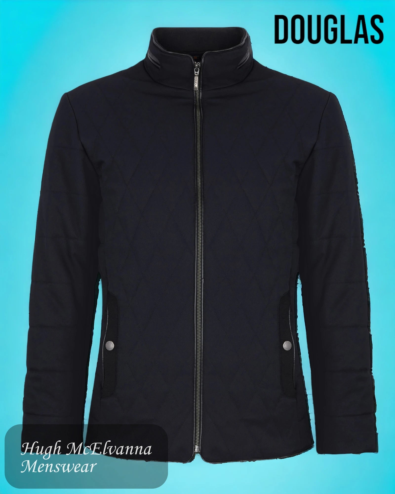 Men jackets with a hidden interior pocket for secure storageHooded Men Jacket with a Removable Hood for Versatility'HARDY' Navy Quilted Jacket By Douglas Style: 80217-78 Men jackets with a hidden interior pocket for secure storageHooded Men Jacket with a Removable Hood for Versatility'HARDY' Navy Quilted Jacket By Douglas Style: 80217-78
