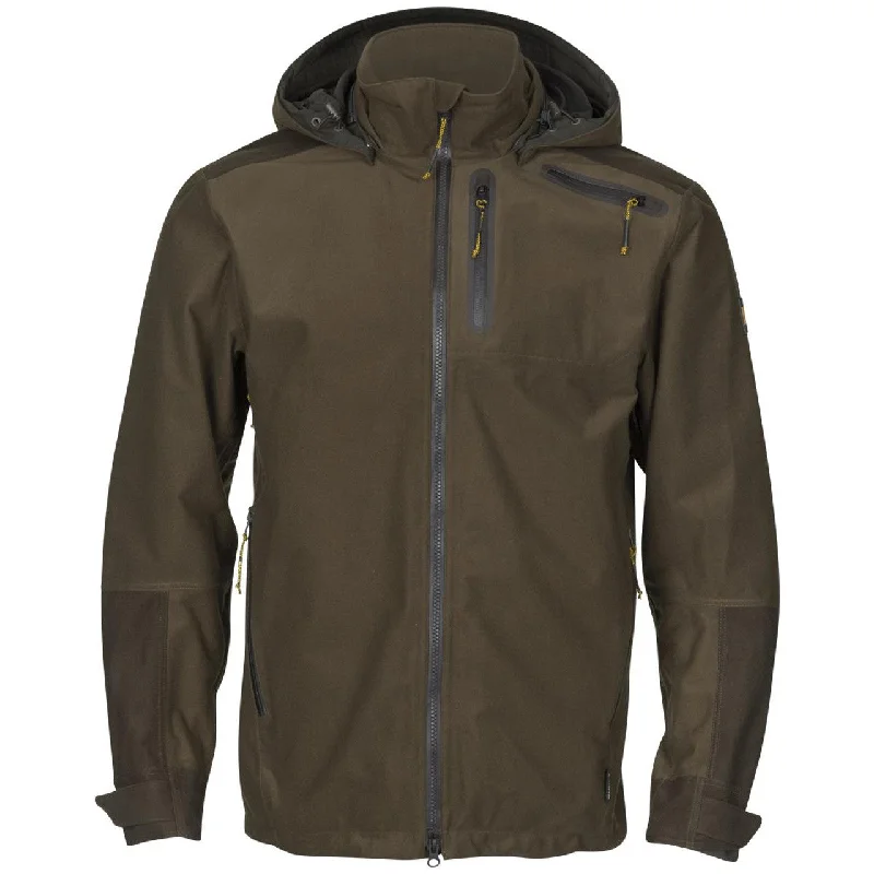 Hooded men jackets with a detachable faux - fur trim for added warmthFleece - Lined Men Jacket for Extra Warmth and ComfortHarkila Forest Hunter GTX Jacket - Hunting Green/Shadow Green