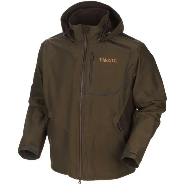 Hooded men jackets with a detachable faux - fur trim for added warmthFleece - Lined Men Jacket for Extra Warmth and ComfortHarkila Mountain Hunter Jacket - Hunting Green/Shadow Brown Hooded men jackets with a detachable faux - fur trim for added warmthFleece - Lined Men Jacket for Extra Warmth and ComfortHarkila Mountain Hunter Jacket - Hunting Green/Shadow Brown