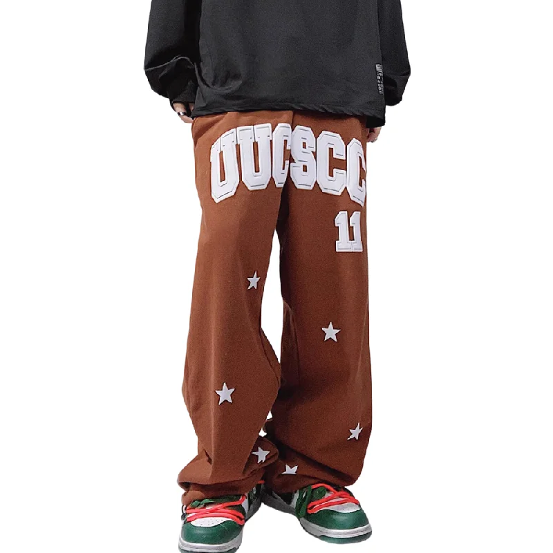 Hip Hop Foam Lettered Sweatpants