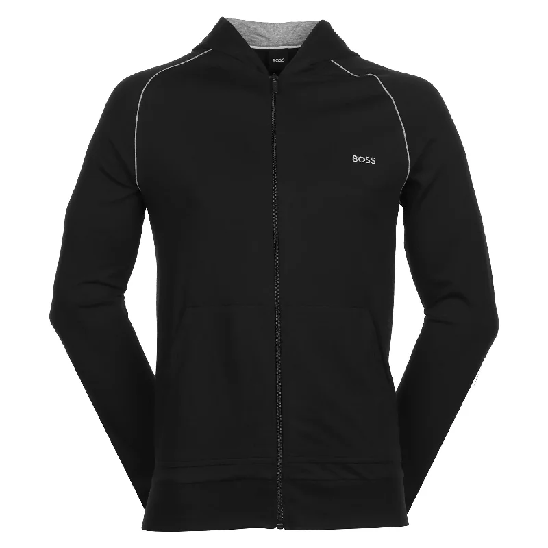 Men hoodie with a kangaroo pocket and ribbed cuffsSleeveless Men Hoodie for a Sporty and Edgy StyleHugo Boss Men's Mix & Match Hoodie Jacket , Black Men hoodie with a kangaroo pocket and ribbed cuffsSleeveless Men Hoodie for a Sporty and Edgy StyleHugo Boss Men's Mix & Match Hoodie Jacket , Black
