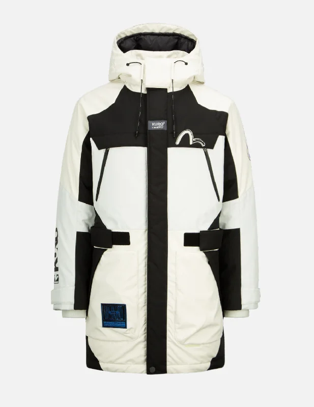 Lightweight men down jackets made for easy layering during travelAdjustable Cuffs and Hem Men Down Jacket for a Custom FitKamon Print Tricolor Snow Mantra Down Parka Lightweight men down jackets made for easy layering during travelAdjustable Cuffs and Hem Men Down Jacket for a Custom FitKamon Print Tricolor Snow Mantra Down Parka