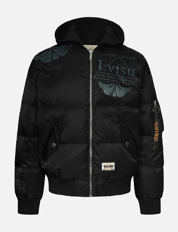 Ultra - warm men down jackets with 90% goose down fill for extreme coldUltra - Lightweight Men Down Jacket for Easy Packing and TravelLogo and Kamon Print Loose Fit Bomber Down Jacket Ultra - warm men down jackets with 90% goose down fill for extreme coldUltra - Lightweight Men Down Jacket for Easy Packing and TravelLogo and Kamon Print Loose Fit Bomber Down Jacket