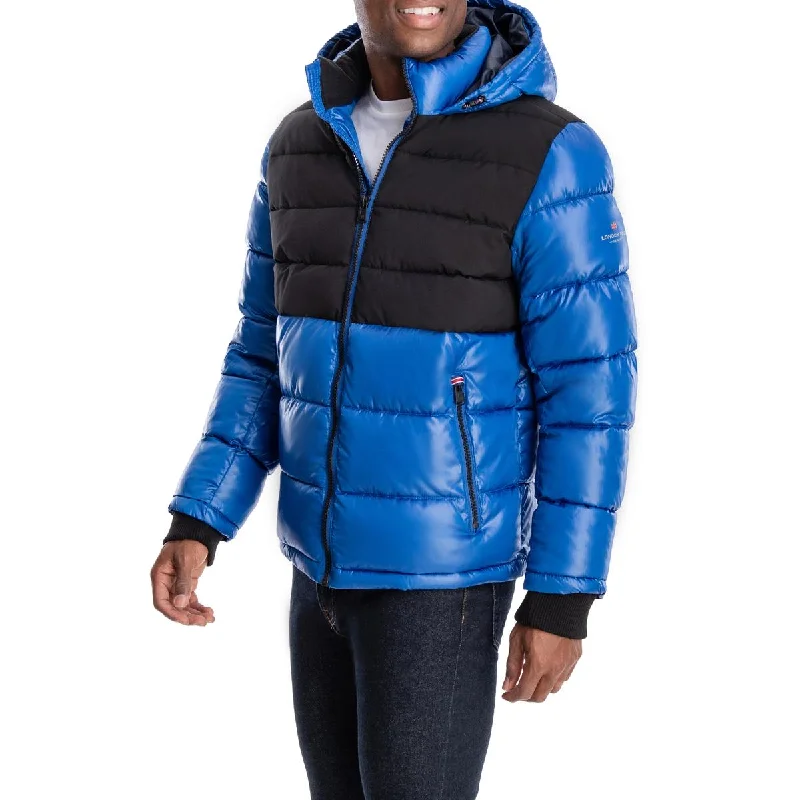 Men down jackets with a drawstring hood for a snug fit in windy conditionsFitted Men Down Jacket for a Sleek and Modern LookLondon Fog Men's Mixed Media Insulated Puffer Jacket with Attached Hood Men down jackets with a drawstring hood for a snug fit in windy conditionsFitted Men Down Jacket for a Sleek and Modern LookLondon Fog Men's Mixed Media Insulated Puffer Jacket with Attached Hood