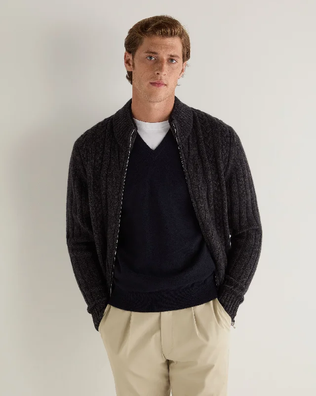 Performance - driven men jackets with breathable fabric for sportsCorduroy Men Jacket for a Textured and Classic LookMen's Colorado Cable Fur Trim Cashmere Jacket Granite Grey Performance - driven men jackets with breathable fabric for sportsCorduroy Men Jacket for a Textured and Classic LookMen's Colorado Cable Fur Trim Cashmere Jacket Granite Grey