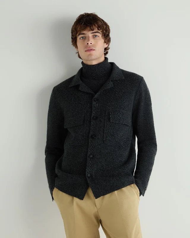 Men coats with a drawstring waist for a customizable fitStretch - Panels Men Down Jacket for Enhanced MobilityMen's Milano Cashmere Overshirt Dark Charcoal Grey Men coats with a drawstring waist for a customizable fitStretch - Panels Men Down Jacket for Enhanced MobilityMen's Milano Cashmere Overshirt Dark Charcoal Grey