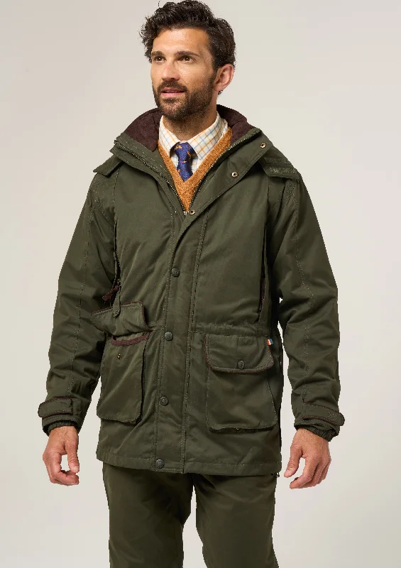 Men coats with multiple inner pockets for convenient storage of essentialsTwo - Way Zip Men Down Jacket for Easy MovementMilwood Men's Waterproof Shooting Coat In Olive - Shooting Fit Men coats with multiple inner pockets for convenient storage of essentialsTwo - Way Zip Men Down Jacket for Easy MovementMilwood Men's Waterproof Shooting Coat In Olive - Shooting Fit