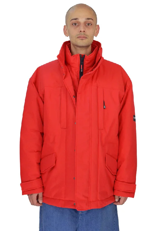 Men coats with a contrasting trim for a fashion - forward aestheticHooded and Thumb - Hole Cuffs Men Down Jacket for Added ComfortNAPA BY MARTINE ROSE N0YKD6RAR A-ANDEAN OUTER WEAR RED Men coats with a contrasting trim for a fashion - forward aestheticHooded and Thumb - Hole Cuffs Men Down Jacket for Added ComfortNAPA BY MARTINE ROSE N0YKD6RAR A-ANDEAN OUTER WEAR RED