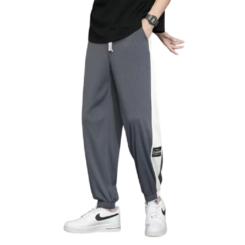 Paneled Drawstring Casual  Sweatpants