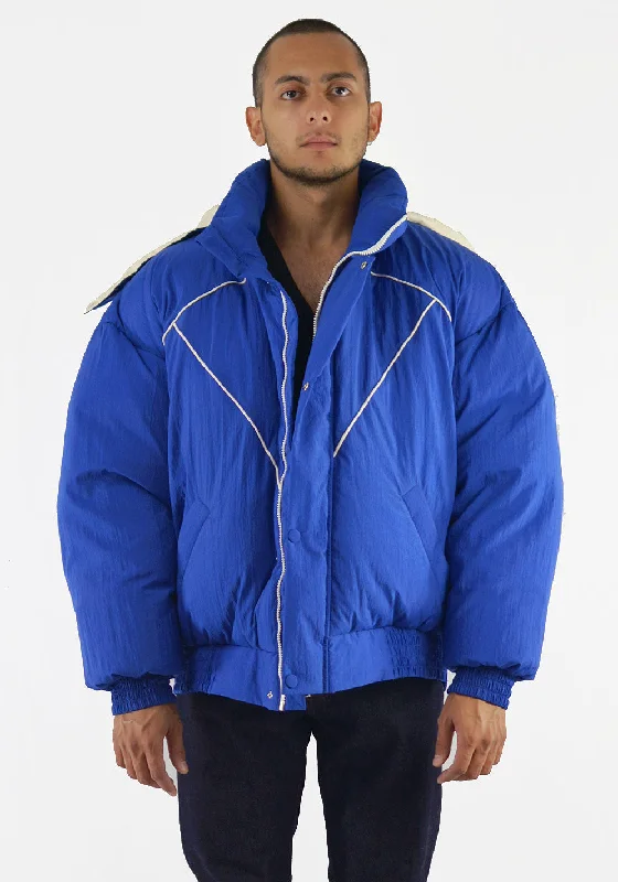 Men down jackets with multiple zippered pockets for secure storageTwo - Way Zip Men Down Jacket for Easy MovementPAUL & YAKOV CPH11 OVERSIZED PUFFER JACKET BLUE Men down jackets with multiple zippered pockets for secure storageTwo - Way Zip Men Down Jacket for Easy MovementPAUL & YAKOV CPH11 OVERSIZED PUFFER JACKET BLUE