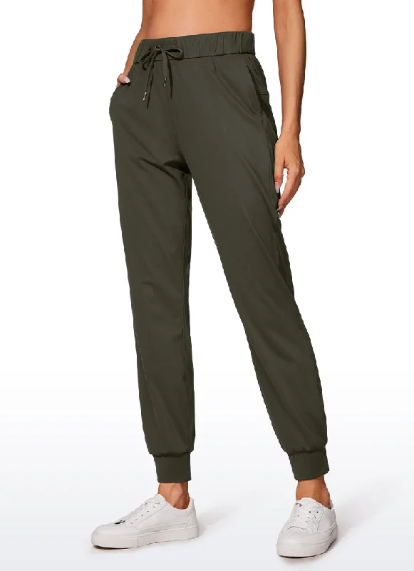 Stretch Drawstring Jogger with Pockets 27''