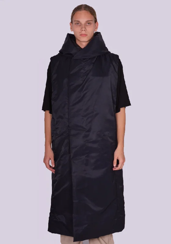 Men coats made from recycled materials for an eco - friendly choiceSustainable - Filled Men Down Jacket with Ethical SourcingRICK OWENS MEN RR02C7921 BR HOODED LINER COAT BLACK Men coats made from recycled materials for an eco - friendly choiceSustainable - Filled Men Down Jacket with Ethical SourcingRICK OWENS MEN RR02C7921 BR HOODED LINER COAT BLACK