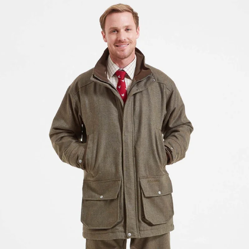 Men coats with a detachable faux - fur collar for a trendy and warm touchCompressible Men Down Jacket that Fits into a Small PouchSchoffel Mens Classic Tweed Ptarmigan Coat 