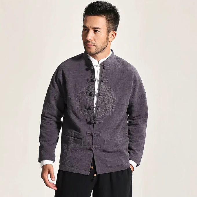 Lightweight men jackets made from recycled nylon for eco - friendly travelDenim Men Jacket with a Rugged and Casual AppealSignature Cotton Auspicious Embroidery Traditional Chinese Jacket Lightweight men jackets made from recycled nylon for eco - friendly travelDenim Men Jacket with a Rugged and Casual AppealSignature Cotton Auspicious Embroidery Traditional Chinese Jacket