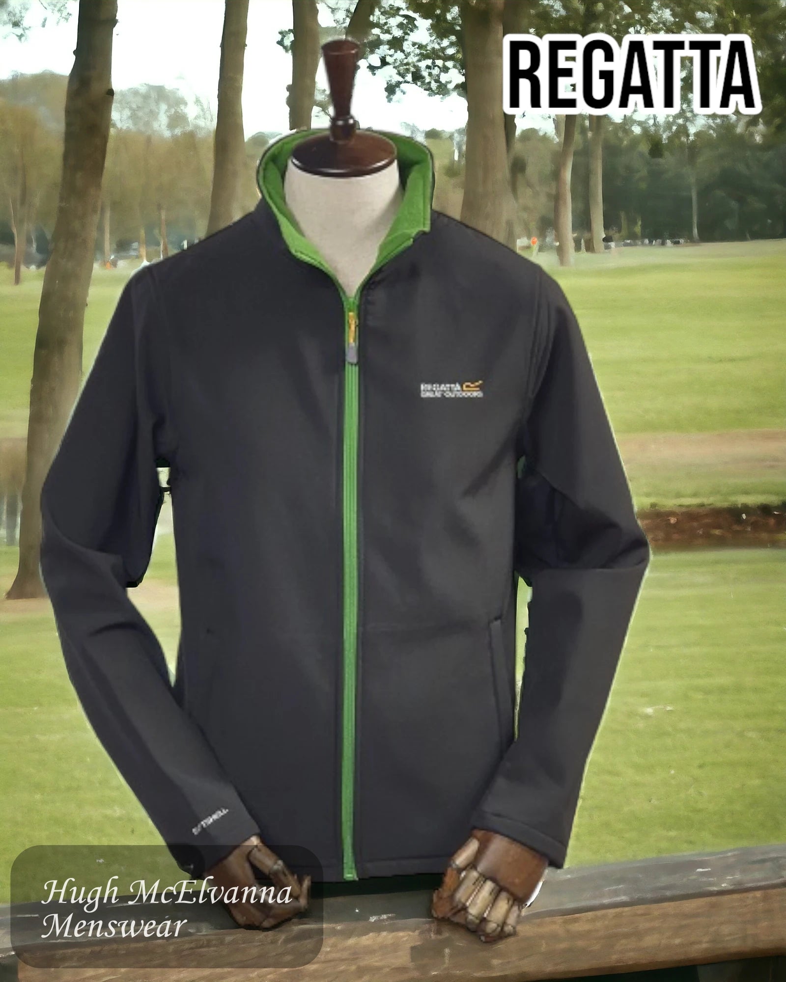 Men fleece - backed windbreakers for windy daysMen Fleece with a Kangaroo Pocket for Hand - WarmingSoftshell Fleece Jacket by Regatta Style RML107 CERA III Men fleece - backed windbreakers for windy daysMen Fleece with a Kangaroo Pocket for Hand - WarmingSoftshell Fleece Jacket by Regatta Style RML107 CERA III