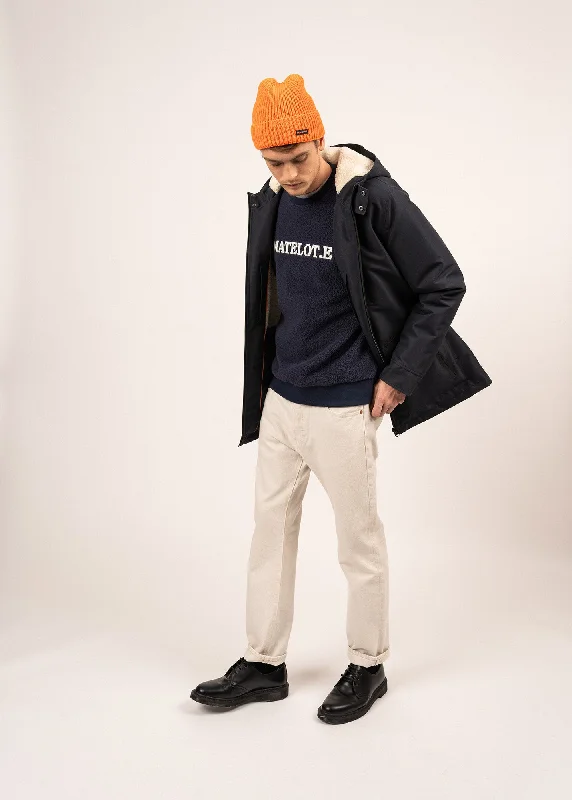 Men down jackets with a water - repellent outer shell for wet winter daysCompressible Men Down Jacket that Fits into a Small PouchSt Gaetan waterproof parka - sherpa lining, down padding (AMIRAL) Men down jackets with a water - repellent outer shell for wet winter daysCompressible Men Down Jacket that Fits into a Small PouchSt Gaetan waterproof parka - sherpa lining, down padding (AMIRAL)