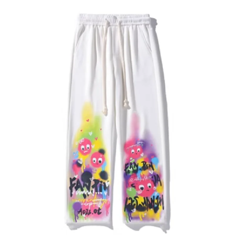 Street Color Contrast Graffiti Sweatpants