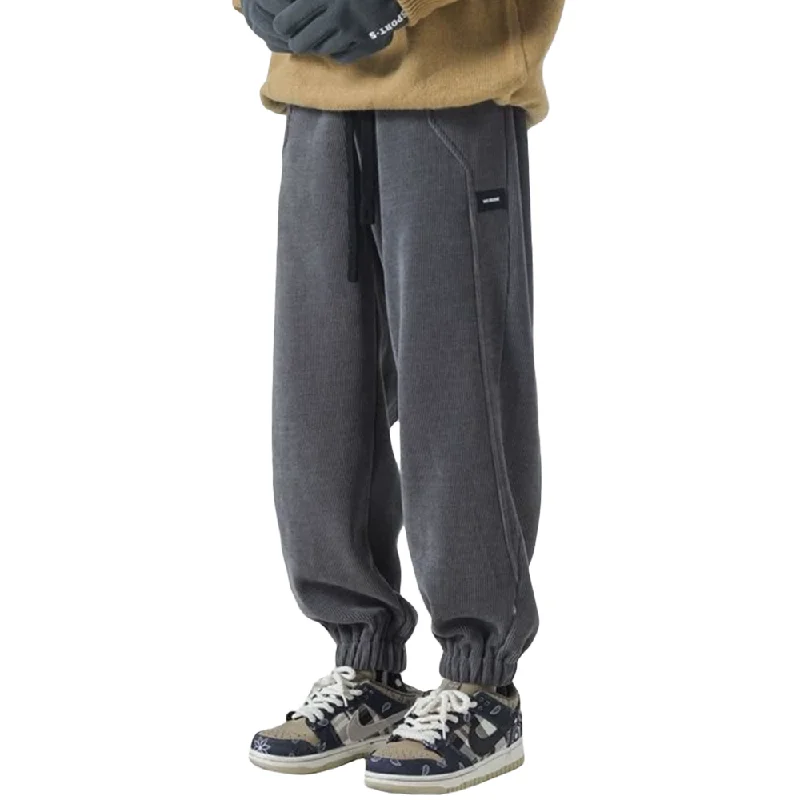 Versatile Corduroy Warm Leggings Sweatpants