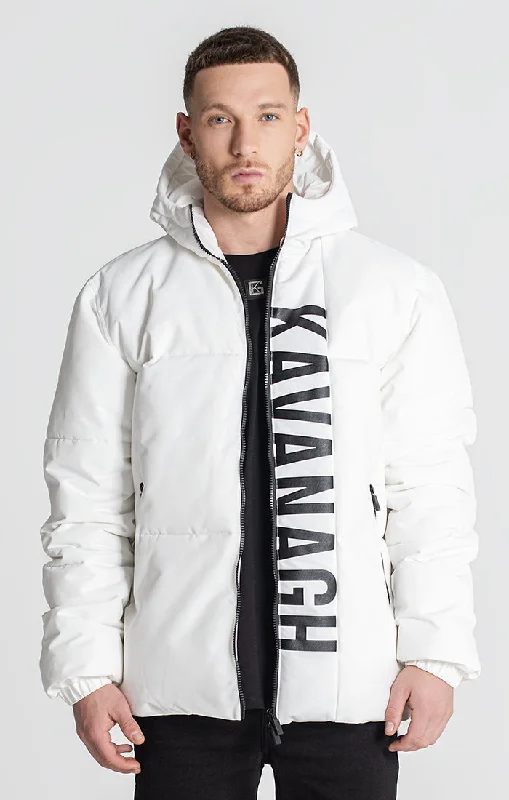 Men down jackets with a built - in hand - warmer pocket for cold fingersMen Down Jacket with Inner Pockets for Storing ValuablesWhite Peekaboo Puffer Jacket Men down jackets with a built - in hand - warmer pocket for cold fingersMen Down Jacket with Inner Pockets for Storing ValuablesWhite Peekaboo Puffer Jacket