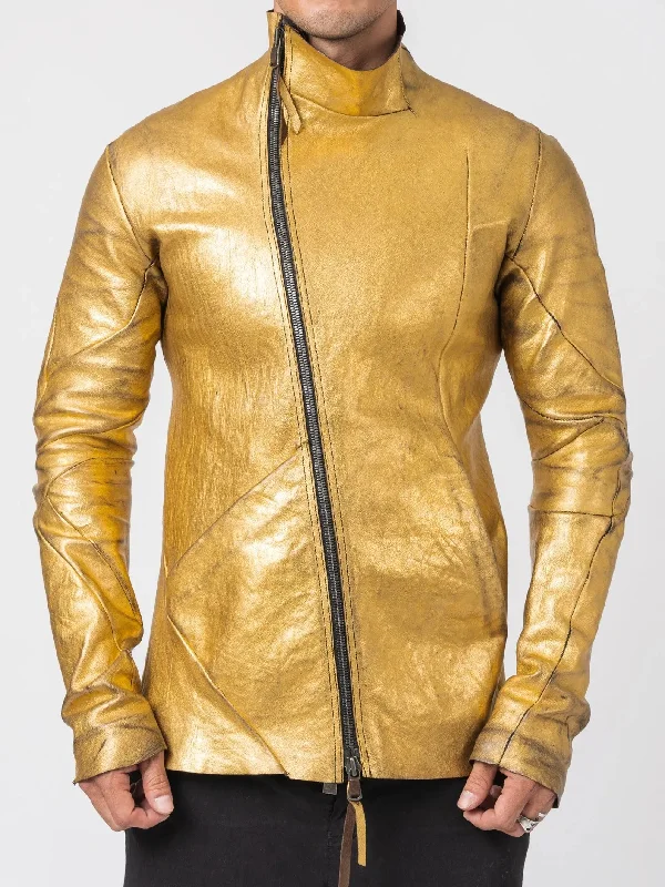 Men leather vests with a zip - front for easy layering and a cool biker - inspired styleDouble - Breasted Men Coat for a Formal and Elegant Look24K Gold Deconstructed Horse Leather Jacket Men leather vests with a zip - front for easy layering and a cool biker - inspired styleDouble - Breasted Men Coat for a Formal and Elegant Look24K Gold Deconstructed Horse Leather Jacket