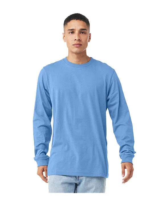 Men's long sleeve military - style utility shirts with multiple pocketsMen Polo with a Vintage - Inspired Design for a Nostalgic Look3501CVC - Bella + Canvas Unisex CVC Jersey Long-Sleeve T-Shirt | Heather Carolina Blue Men's long sleeve military - style utility shirts with multiple pocketsMen Polo with a Vintage - Inspired Design for a Nostalgic Look3501CVC - Bella + Canvas Unisex CVC Jersey Long-Sleeve T-Shirt | Heather Carolina Blue