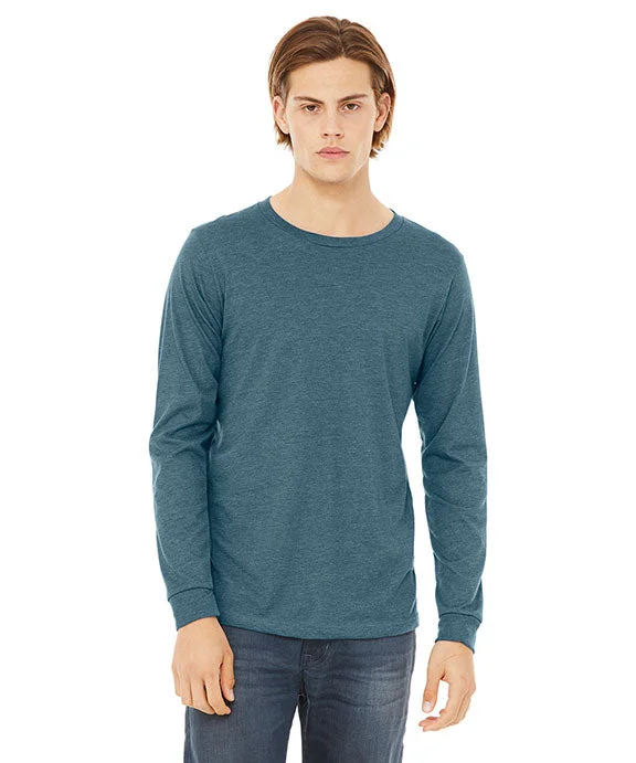Men's long sleeve polo shirts with a contrast placket for added styleMen Polo with a Button - Down Collar for a Preppy and Stylish Vibe3501CVC - Bella + Canvas Unisex CVC Jersey Long-Sleeve T-Shirt | Heather Deep Teal Men's long sleeve polo shirts with a contrast placket for added styleMen Polo with a Button - Down Collar for a Preppy and Stylish Vibe3501CVC - Bella + Canvas Unisex CVC Jersey Long-Sleeve T-Shirt | Heather Deep Teal